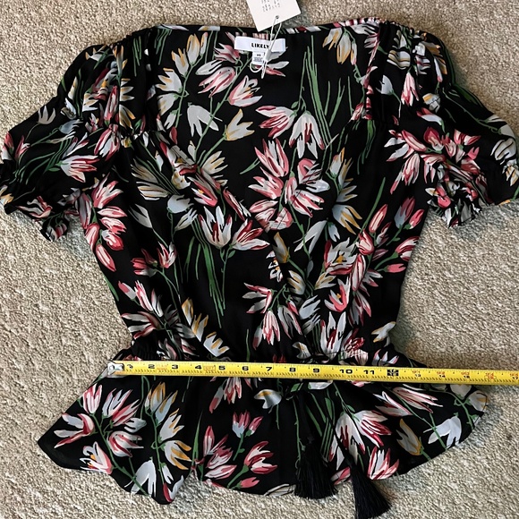 LIKELY Archer Floral Wrap Top XS - Picture 16 of 16